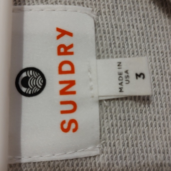 Sundry Gray Floral Embroidered Sweatshirt - Picture 11 of 13